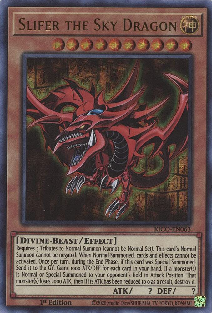 Slifer the Sky Dragon (Ultra Pharaoh's Rare) (KICO-EN063) (KICO)