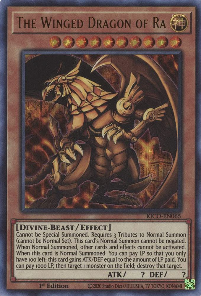 The Winged Dragon of Ra (Ultra Pharaoh's Rare) (KICO-EN065) (KICO)