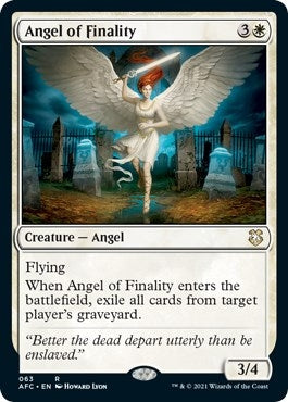 Image for Angel of Finality (63) (AFC) - Magic: The Gathering