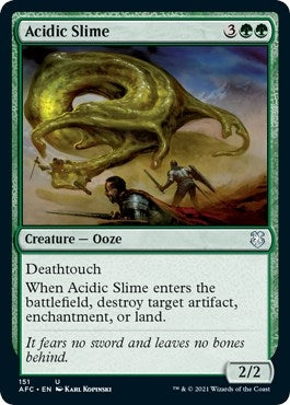 Image for Acidic Slime (151) (AFC) - Magic: The Gathering