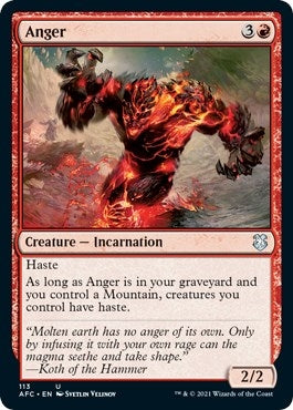 Image for Anger (113) (AFC) - Magic: The Gathering