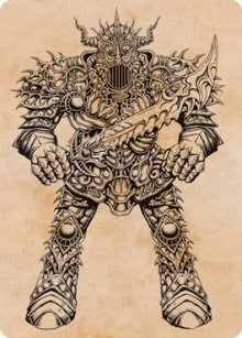 Iron Golem (Showcase) Art Card (80) (ASAFR)