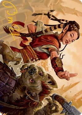 Half-Elf Monk Art Card (Gold-Stamped Signature) (28) (ASAFR)