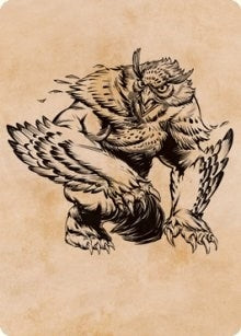 Owlbear (Showcase) Art Card (76) (ASAFR)