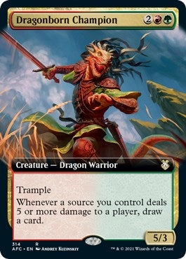 Dragonborn Champion (Extended Art) (314) (AFC)