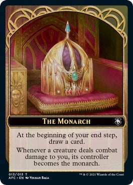 The Monarch // Dragon Spirit Double-Sided Token (13 // 9) (AFC)