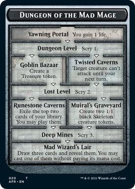 Dungeon of the Mad Mage // Lost Mine of Phandelver Double-Sided Token (20 // 21) (AFR)