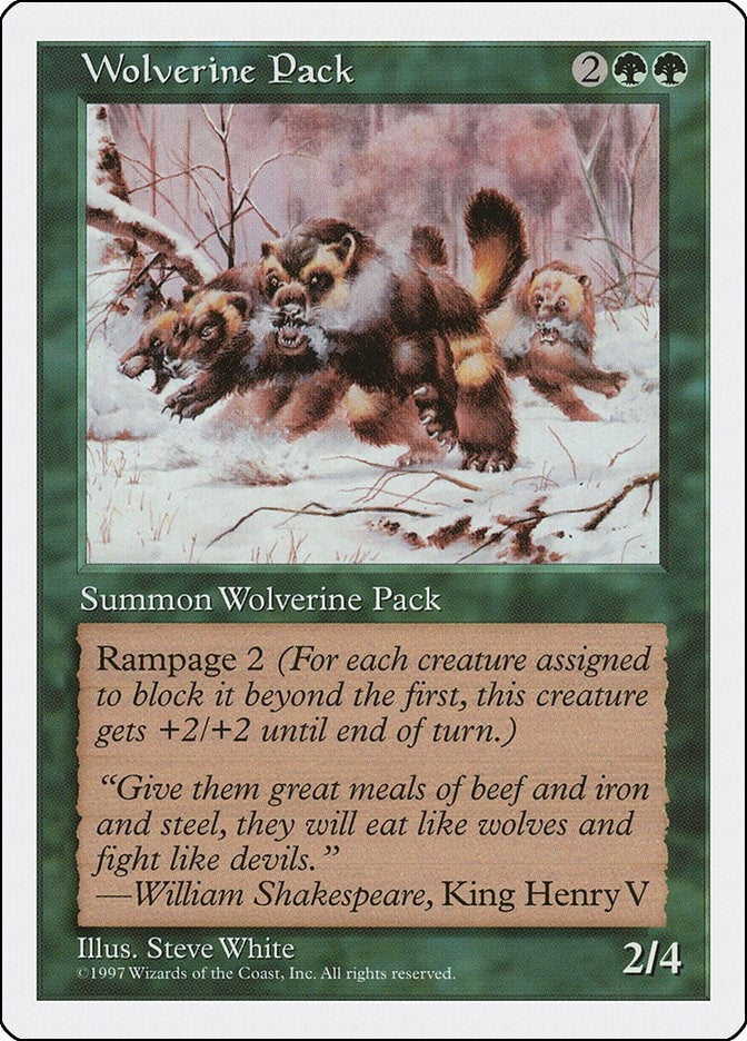 Image for Wolverine Pack (5ED) - Magic: The Gathering