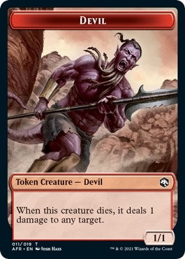 Devil // Faerie Dragon Double-Sided Token (11 // 4) (AFR)
