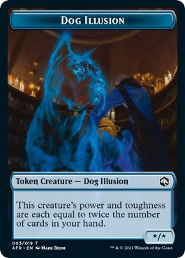 Dog Illusion // Vecna Double-Sided Token (3 // 8) (AFR)