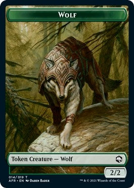 Wolf // Icingdeath, Frost Tongue Double-Sided Token (14 // 2) (AFR)