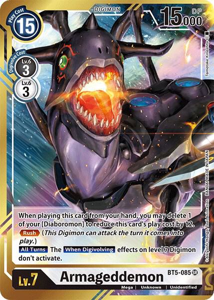 Armageddemon (Alternate Art) (BT5-085 SR) (BT-05)