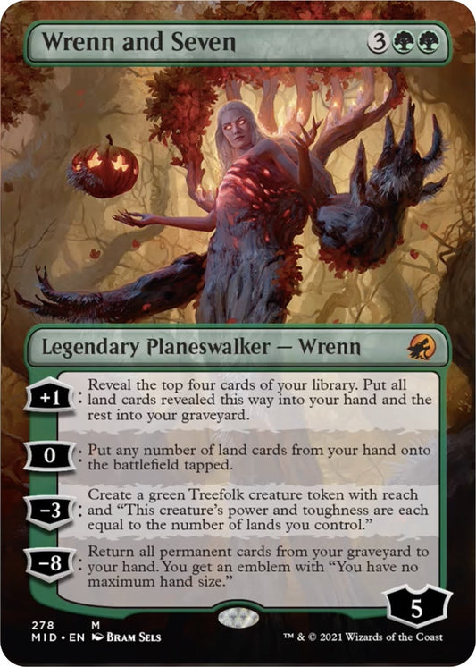 Image for Wrenn and Seven (Borderless) (278) (MID) - Magic: The Gathering