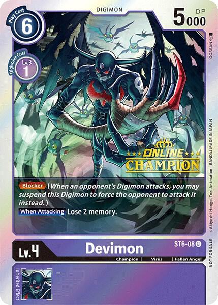 Devimon - ST6-08 (2021 Championship Online Regional) [Online Champion] (ST6-08 U) (ST-6)
