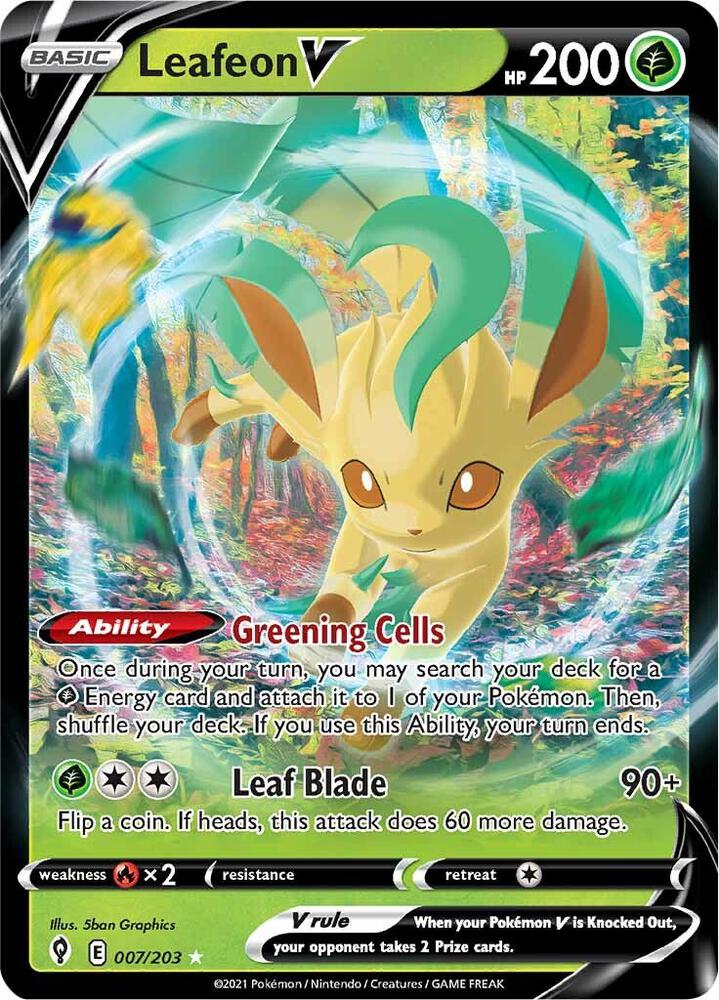 Leafeon V (007/203) (SWSH07)