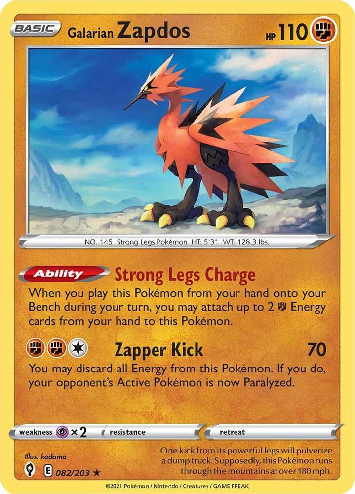 Galarian Zapdos (082/203) (SWSH07)