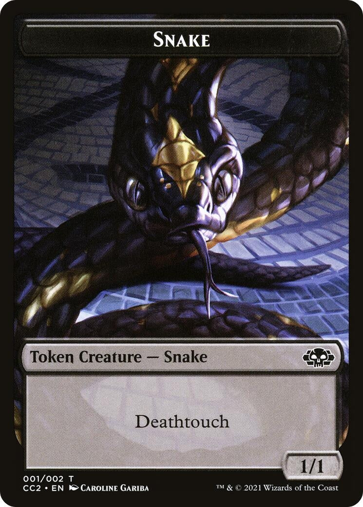 Snake // Zombie Double-Sided Token (1 // 2) (CC2)