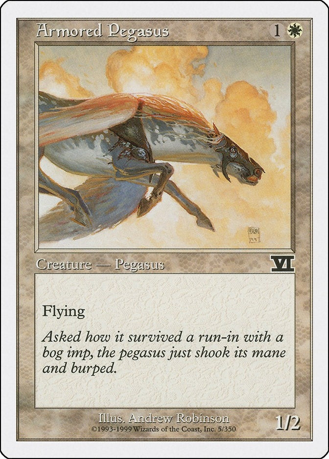 Image for Armored Pegasus (5) (6ED) - Magic: The Gathering