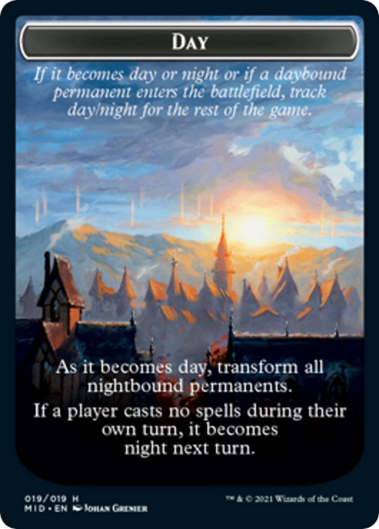 Day // Night Double-Sided Token (19) (MID)