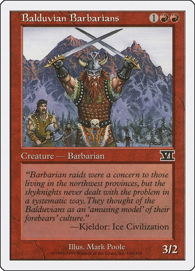 Image for Balduvian Barbarians (166) (6ED) - Magic: The Gathering