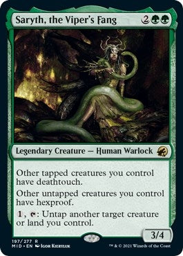 Image for Saryth, the Viper's Fang (197) (MID) - Magic: The Gathering