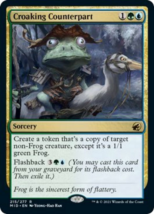 Image for Croaking Counterpart (215) (MID) - Magic: The Gathering