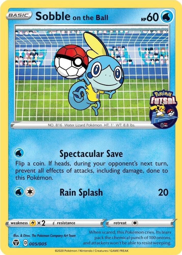 Sobble on the Ball - 005/005 (Pokemon Futsal) (005/005) (MCAP)