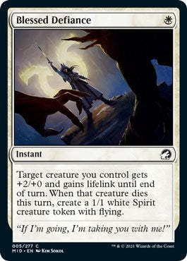 Image for Blessed Defiance (5) (MID) - Magic: The Gathering