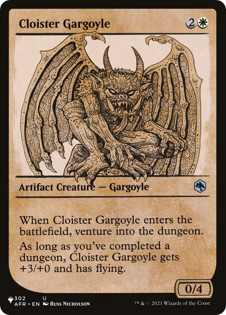 Cloister Gargoyle (Showcase) (302/281) (LIST)