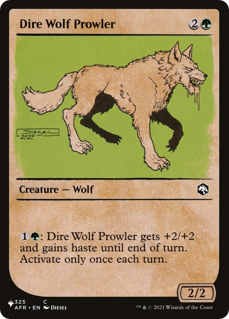 Dire Wolf Prowler (Showcase) (325/281) (LIST)