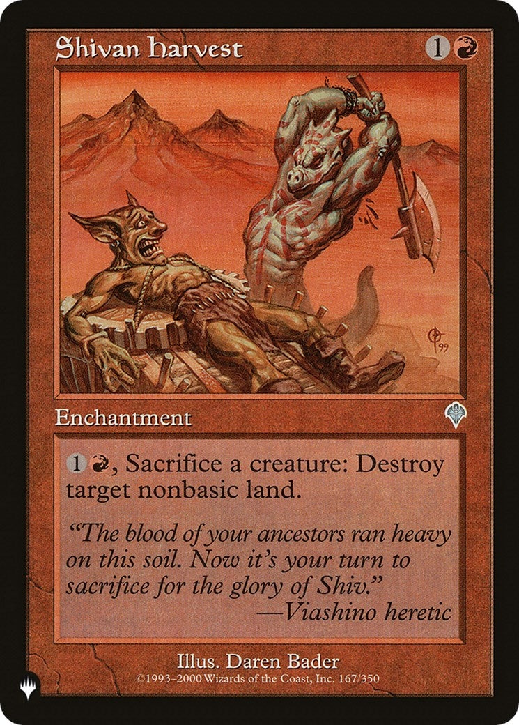 Shivan Harvest (167/350) (LIST)