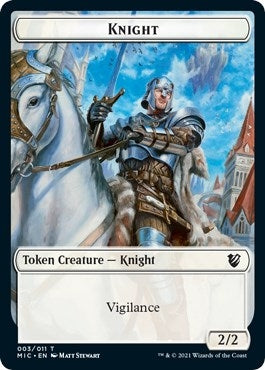 Knight // Wolf Double-Sided Token (3 // 13) (MIC)