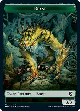 Beast // Spider Double-Sided Token (7 // 11) (MIC)