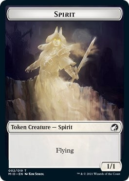 Spirit // Bat Double-Sided Token (2 // 4) (MID)
