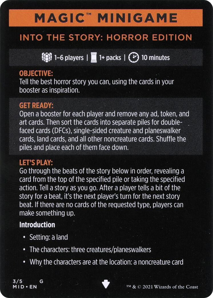 Magic Minigame: Into the Story: Horror Edition (3) (MID)