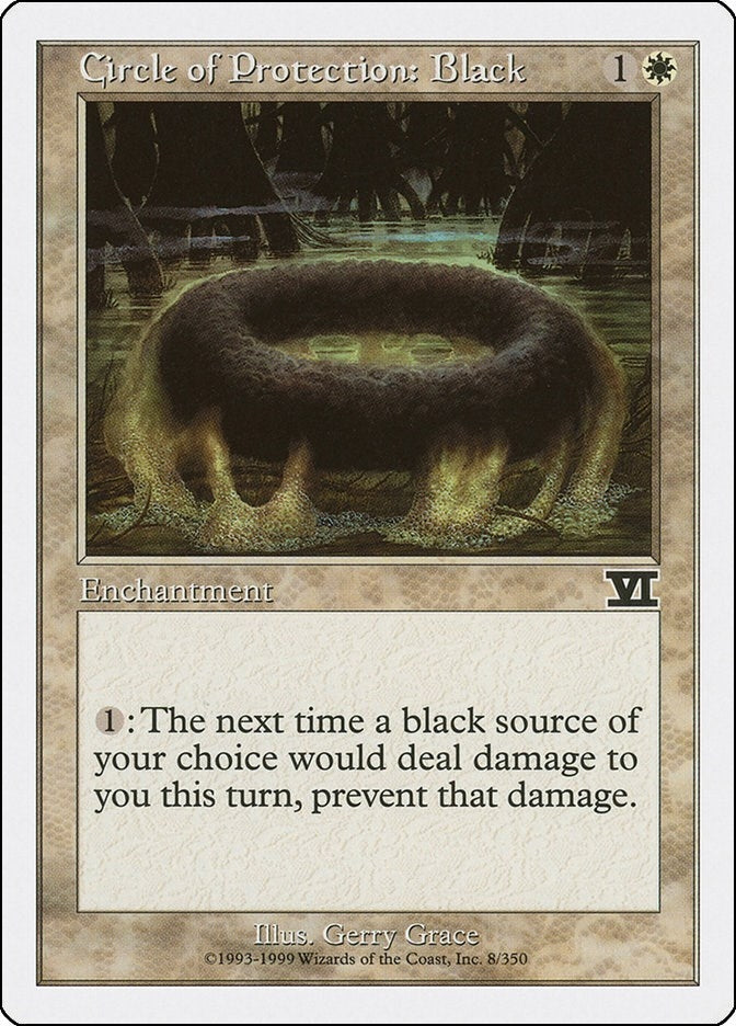 Circle of Protection: Black (8) (6ED)