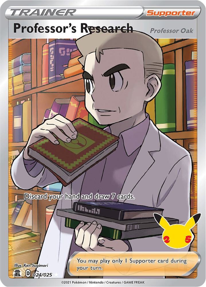 Professor's Research [Professor Oak] (Full Art) (024/025) (CLB)