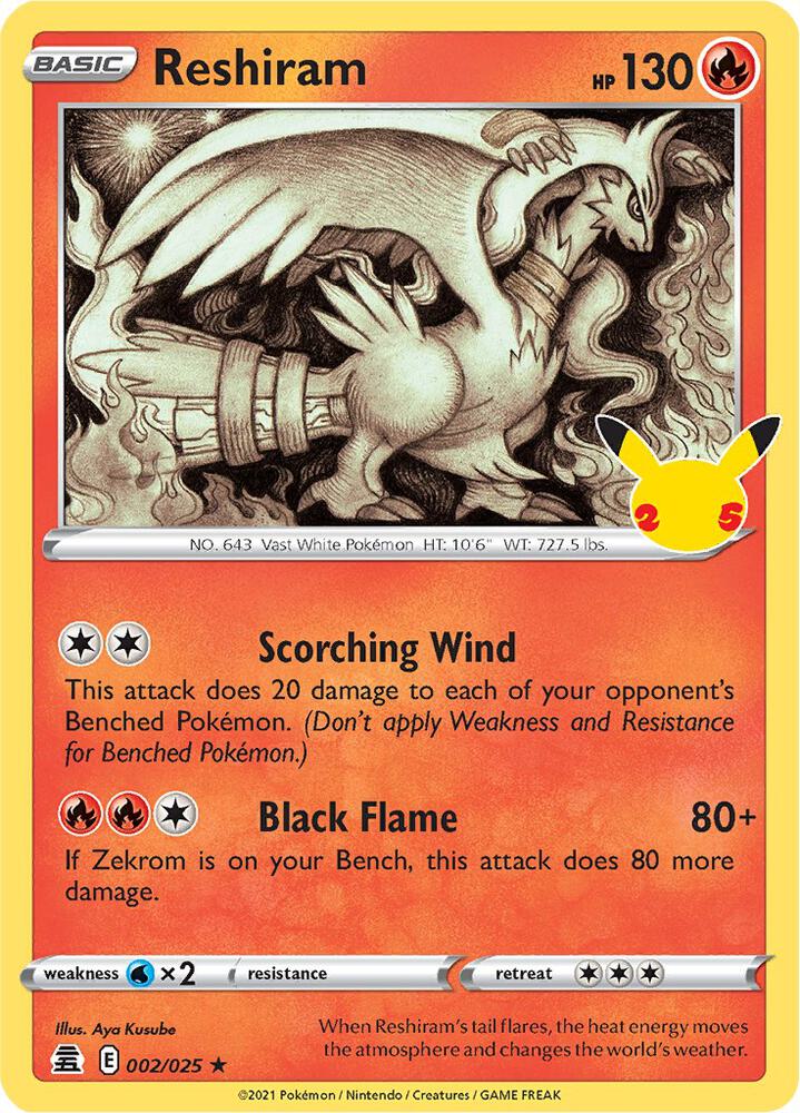 Reshiram (002/025) (CLB)