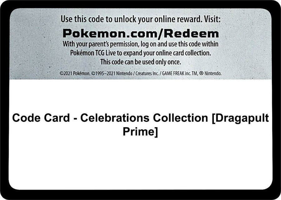 Code Card - Celebrations Collection [Dragapult Prime] (CLB)