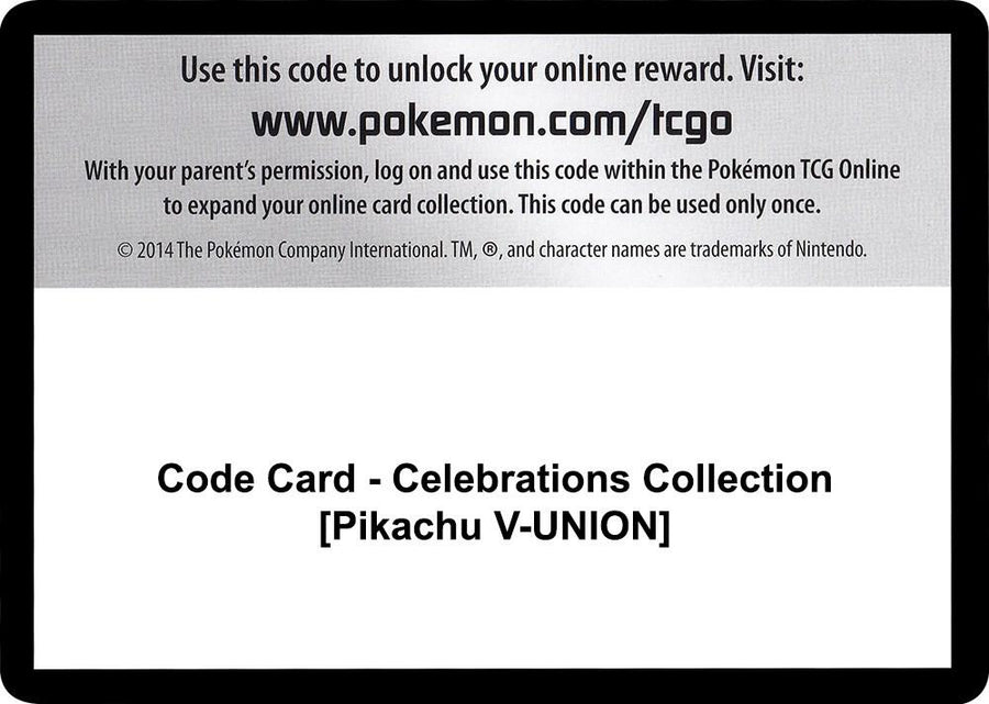 Code Card - Celebrations Collection [Pikachu V-UNION] (CLB)