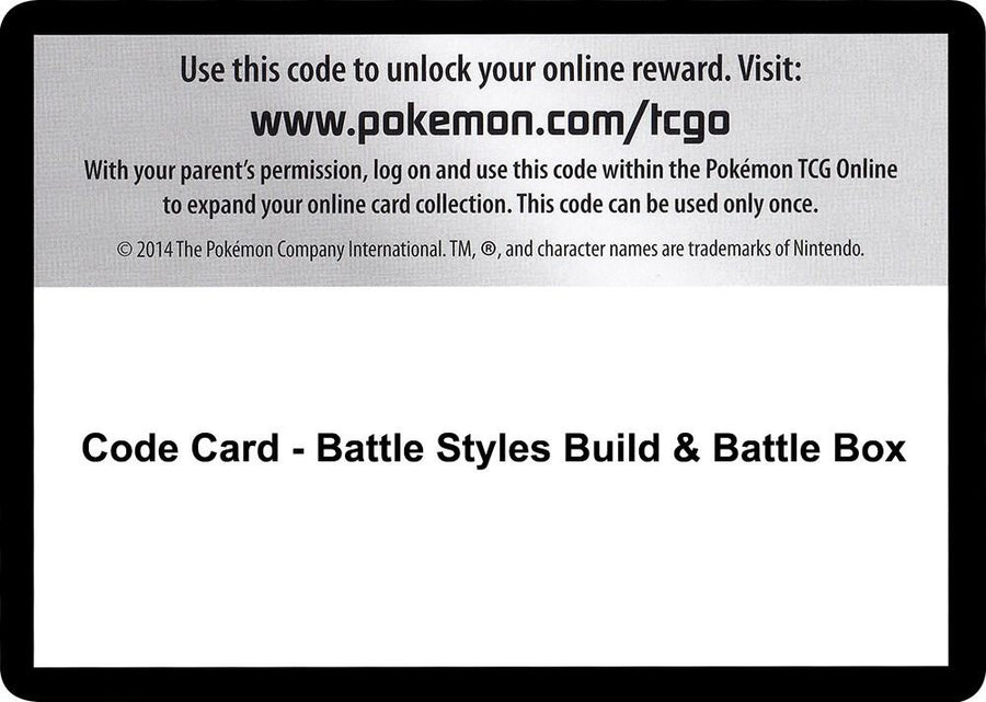 Code Card - Battle Styles Build & Battle Box (SWSH05)
