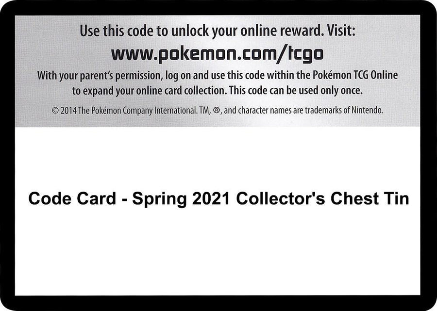 Code Card - Spring 2021 Collector's Chest Tin (SWSH05)