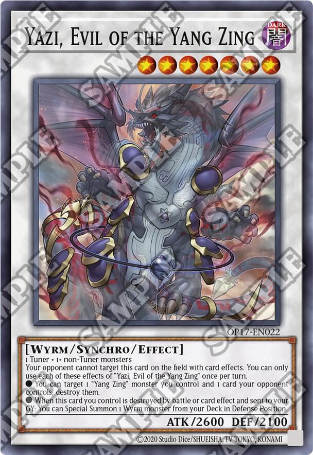 Yazi, Evil of the Yang Zing (OP17-EN022) (OP17)
