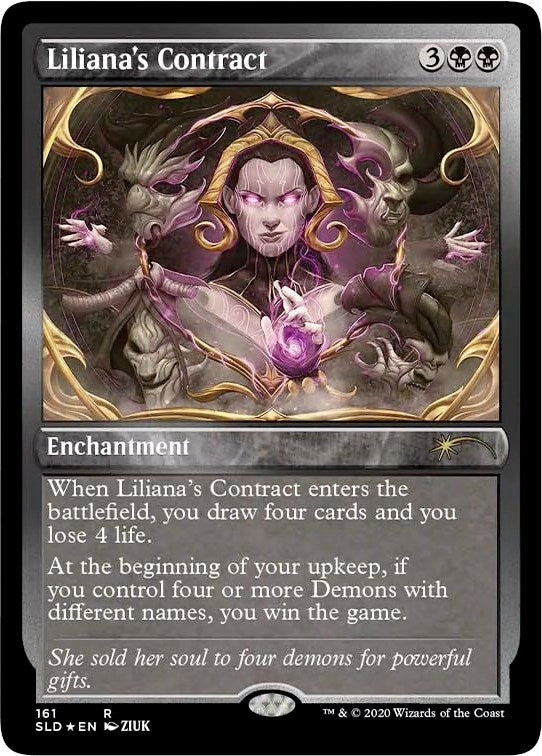 Liliana's Contract (161) (Foil Etched) (161) (SLD)