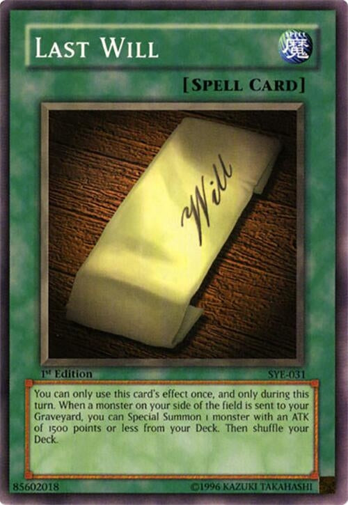 Last Will (SYE-031) (SYE)