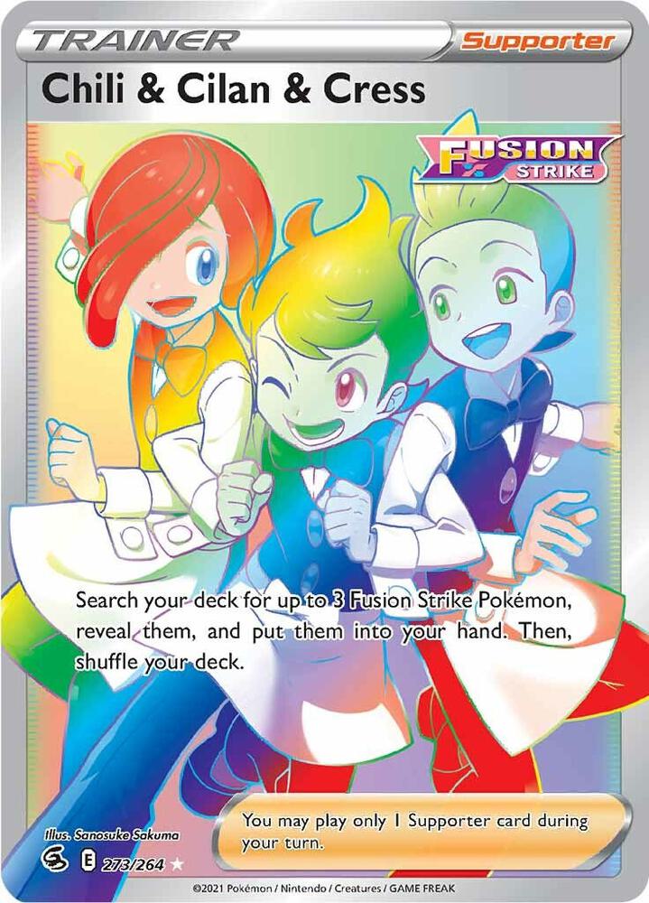 Chili & Cilan & Cress (Secret) (273/264) (SWSH08)