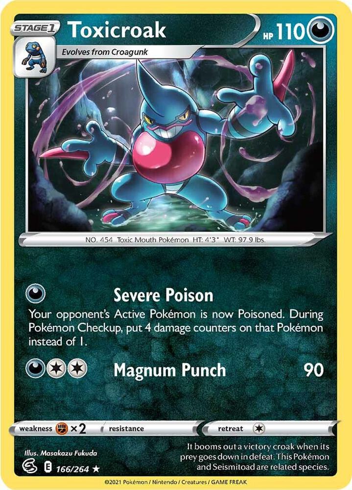 Toxicroak (166/264) (SWSH08)