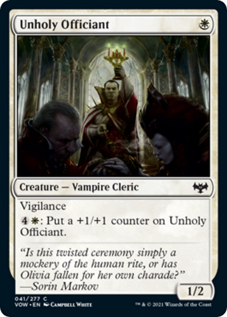 Unholy Officiant (41) (VOW)