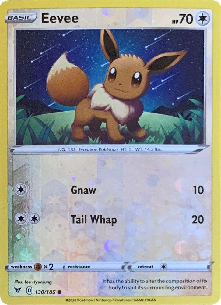 Eevee - 130/185 (Reverse Cosmos Holo) (130/185) (MCAP)