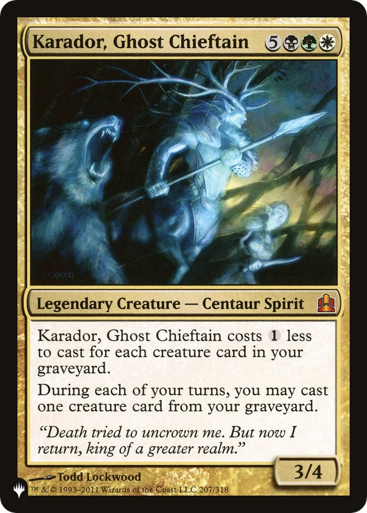 Karador, Ghost Chieftain (207/318) (LIST)
